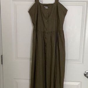 Midi button up dress